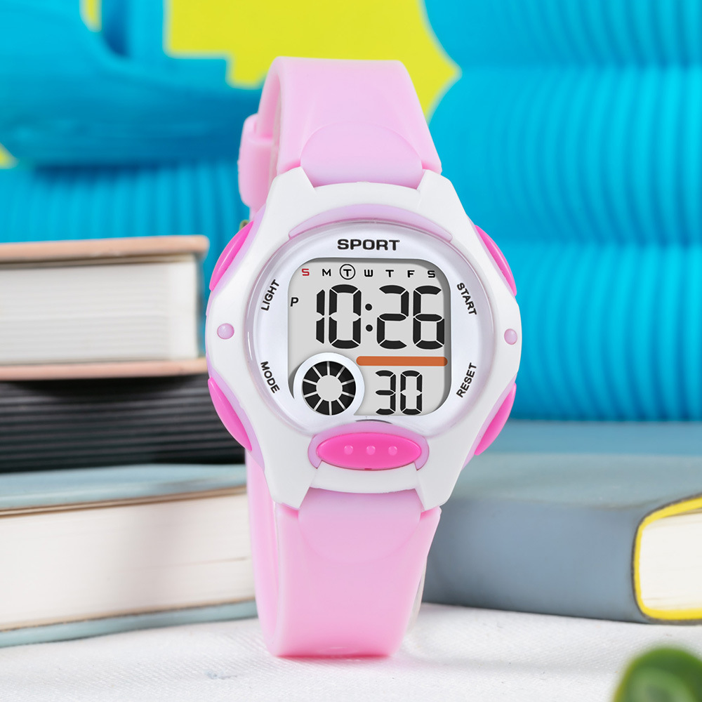 Reloj electrónico para estudiantes de secundaria y preparatoria, reloj electrónico para hombres y mujeres, deportes al aire libre, reloj electrónico de alarma luminoso multifuncional