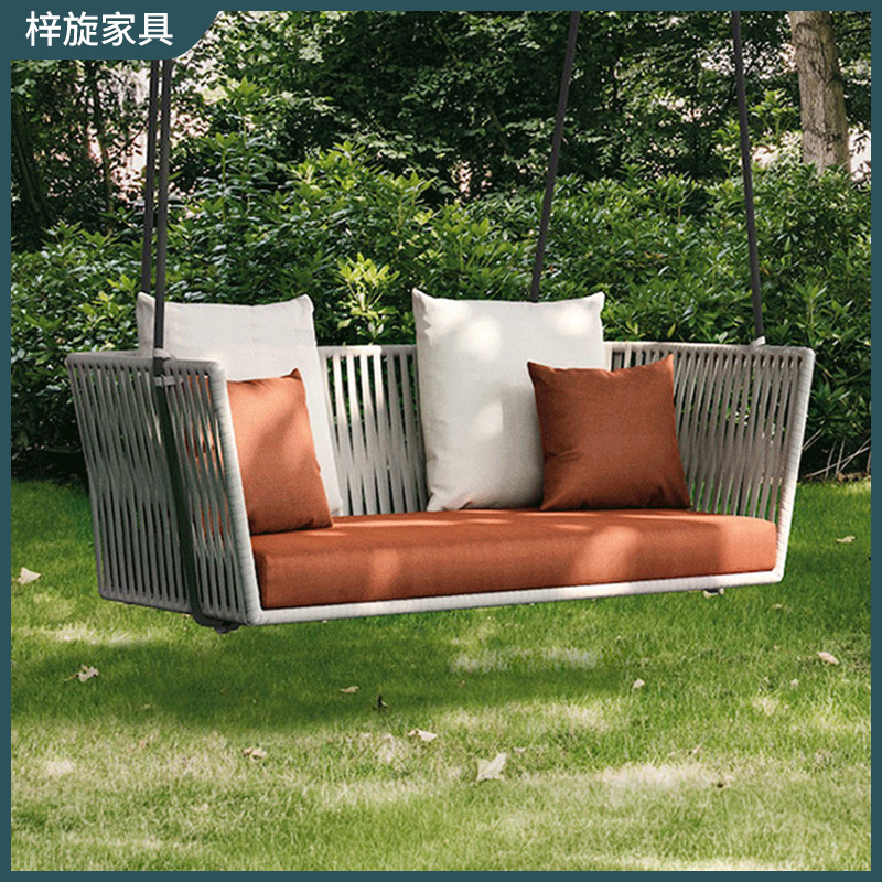 Outdoor Swing Indoor Adult Cradle Hanging Basket Rattan Balcony Rocking Chair Courtyard Home Rural Yard Hanging Chair