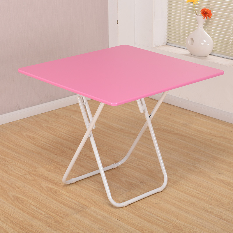 Mesa plegable, mesa de comedor casera, mesa de comedor simple, mesa cuadrada para 4 personas, mesa cuadrada portátil al aire libre, mesa cuadrada