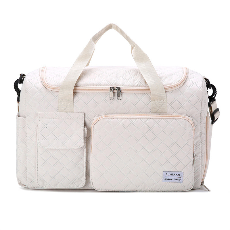 Bolsa de viaje de gran capacidad de moda de color sólido nuevo tipo de bolso deportivo al aire libre ligero bolso de mano multifuncional mujer