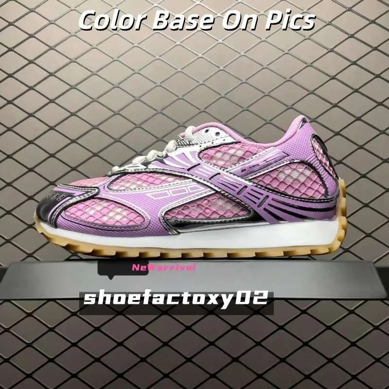 In-Stock European Version 2026 New Model Mesh Color-Blocking High-Quality Genuine Leather Classic Versatile Thick-Soled_vogvips.com