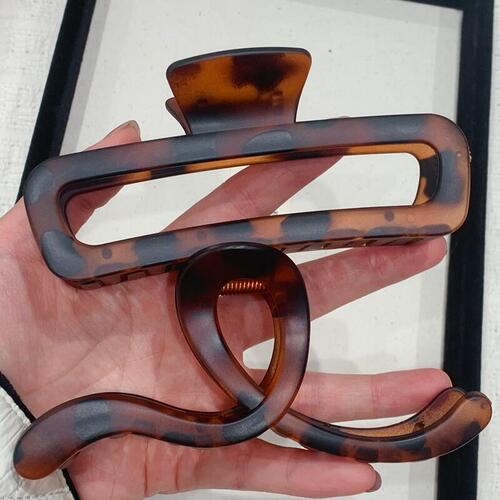 Amber leopard print high-end temperament tortoiseshell hair clip for women, bun hair clip, shark hair clip, hair accessory