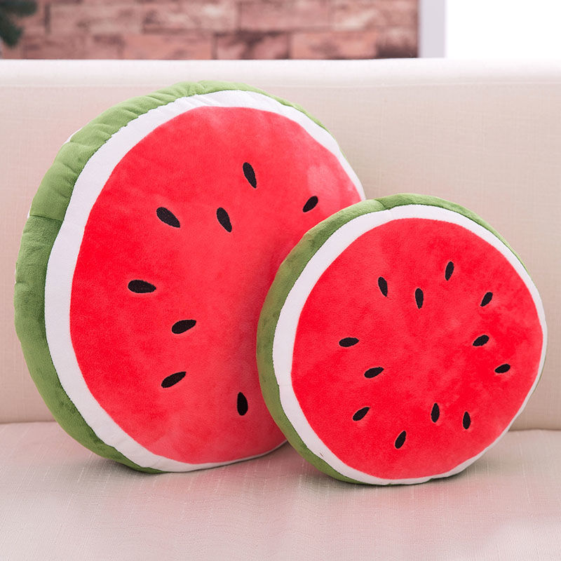 Verano sandía felpa juguete almohada chica Linda cama muñeca cumpleaños regalo novias creativo almohada de dibujos animados