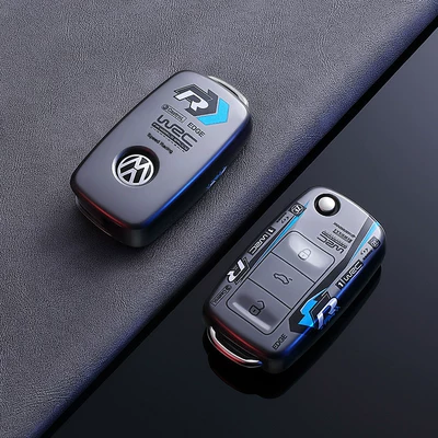 Car key bag, Volkswagen Sagitar Key Cover - no-specifications-model-b-black-warrior-single-shell