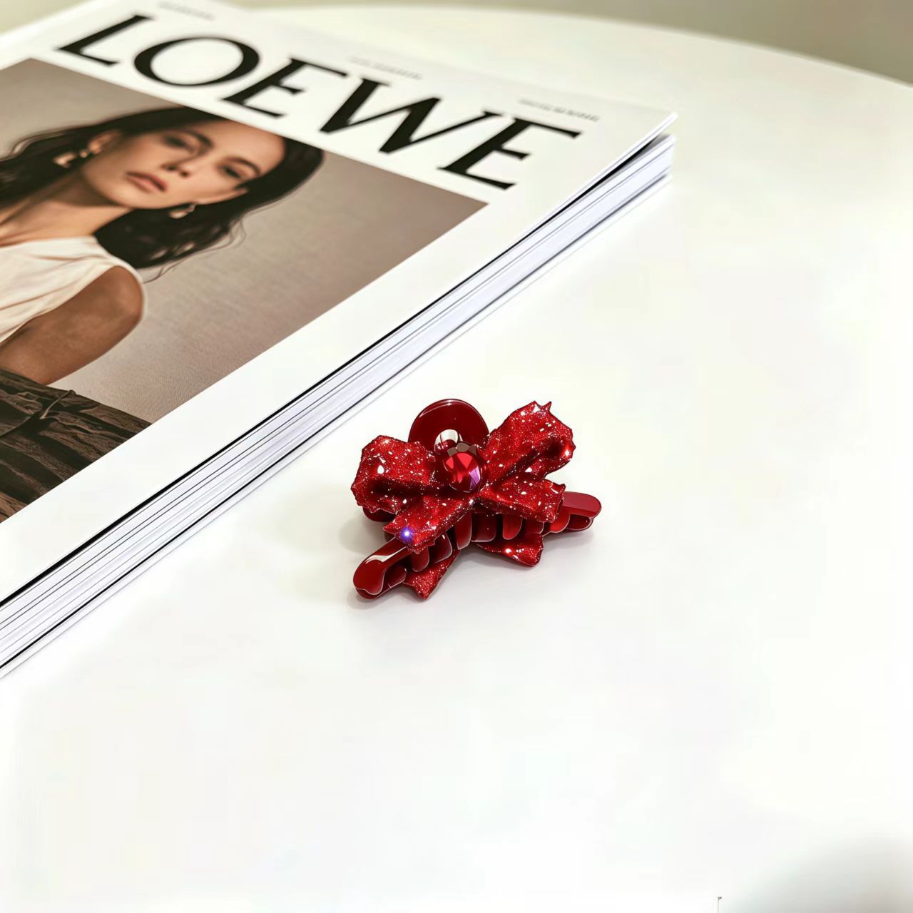 89#【빨간색】작은 나비【4.5cm】