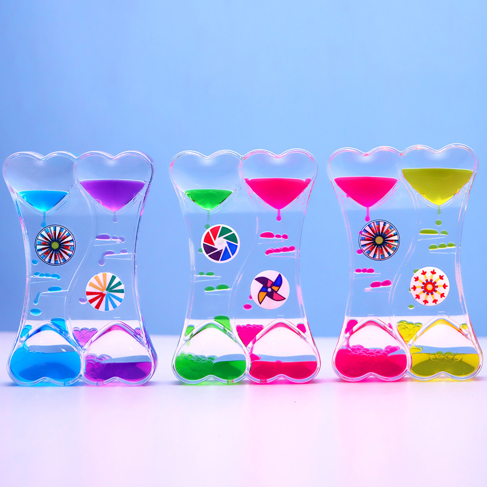 더블 하트 오일 드롭 [색상 랜덤]