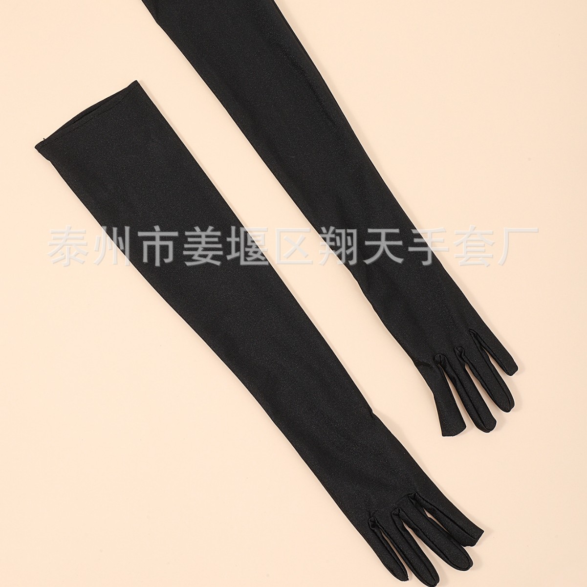 Fábrica al por mayor de las mujeres extendida 55cm protección solar guantes discoteca baile rendimiento moda elegante al por mayor