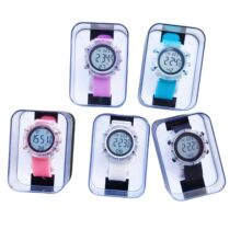 厂家批发时尚多彩情侣手表透明表壳多功能防水运动电子表男女学生