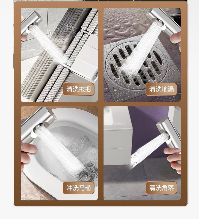 All-copper shower head set, home bathroom shower, rain shower head, pressure-increasing shower head, is selling well across borders undefined