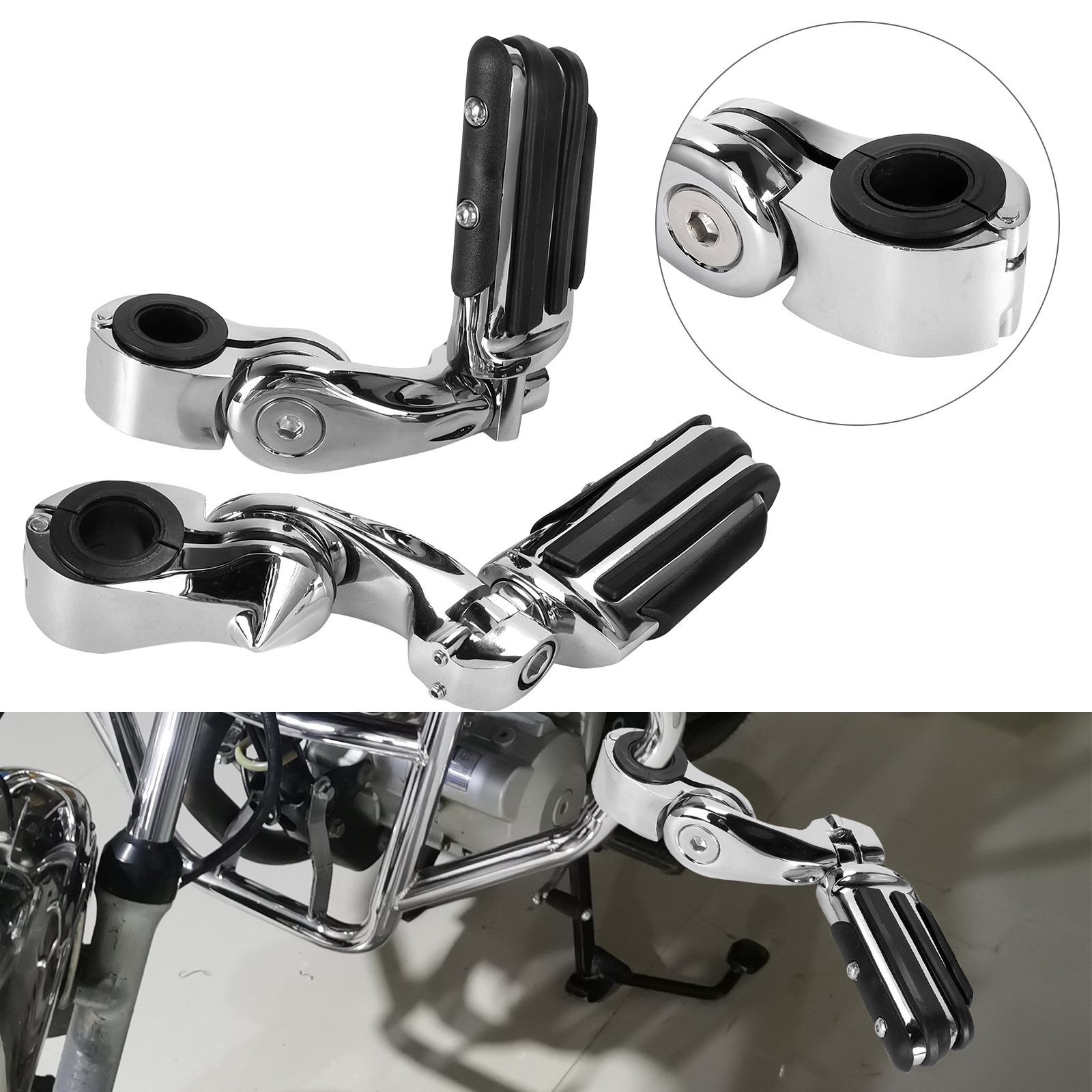 Motorcycle Accessories Suitable for Harley, Grand Glide, Road King Modified Bumper Footrest Bracket