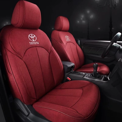 Suitable for Toyota Camry, Corolla, Levin, Vios, Reiz, and RAV4 – new, all-inclusive linen car seat covers