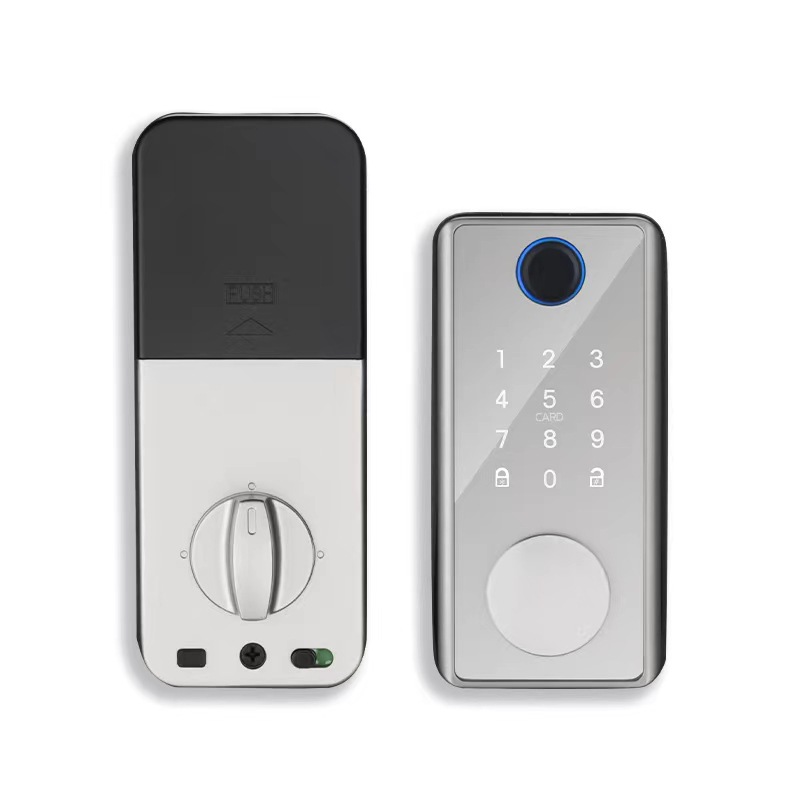 DS01-silver-Fingerprint-Password-IC card-Key