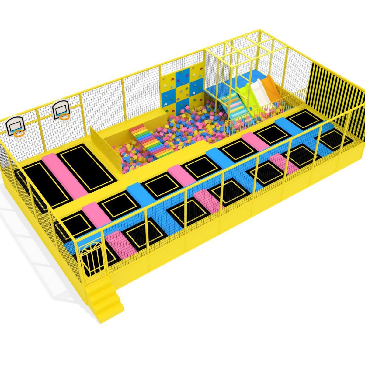 Trampoline Outdoor Trampoline Adult Outdoor Large Trampoline with Guardrail Foldable Internet Celebrity Fitness Equipment