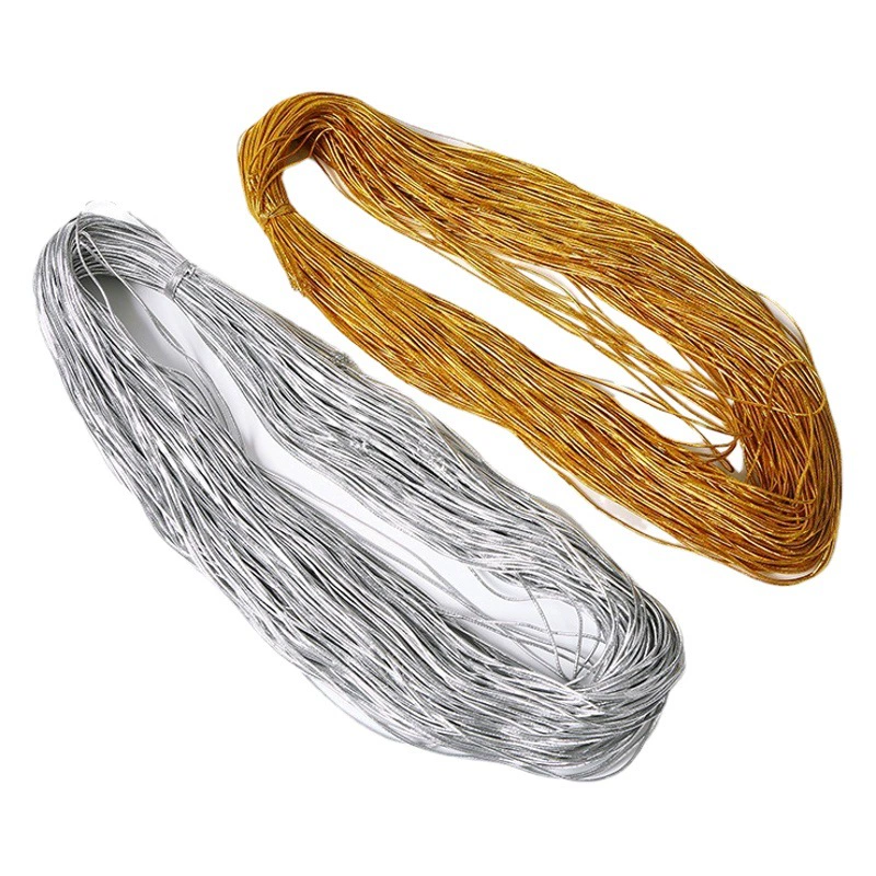 1 мм золотая эластичная веревка серебряная круглая эластичная проволока