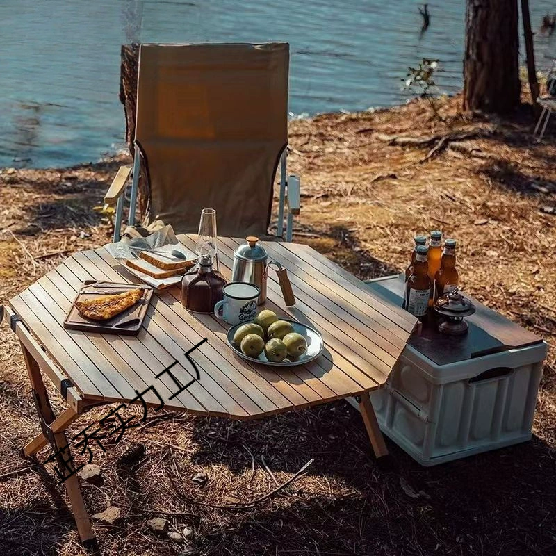 Стол для яичных рулетов из массива дерева AUz Internet Celebrity прост и моден, удобный и легко складывающийся стол для яичных рулетов для встреч нескольких человек.