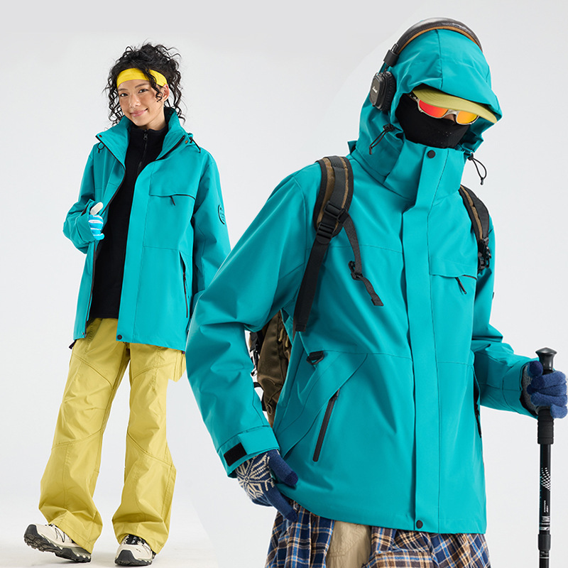 メンズジャケット スリーインワン レディース フリース 2点セット アウトドア トラベルジャケット 登山ジャケット 冬 2025 新作ホットスタイル|undefined