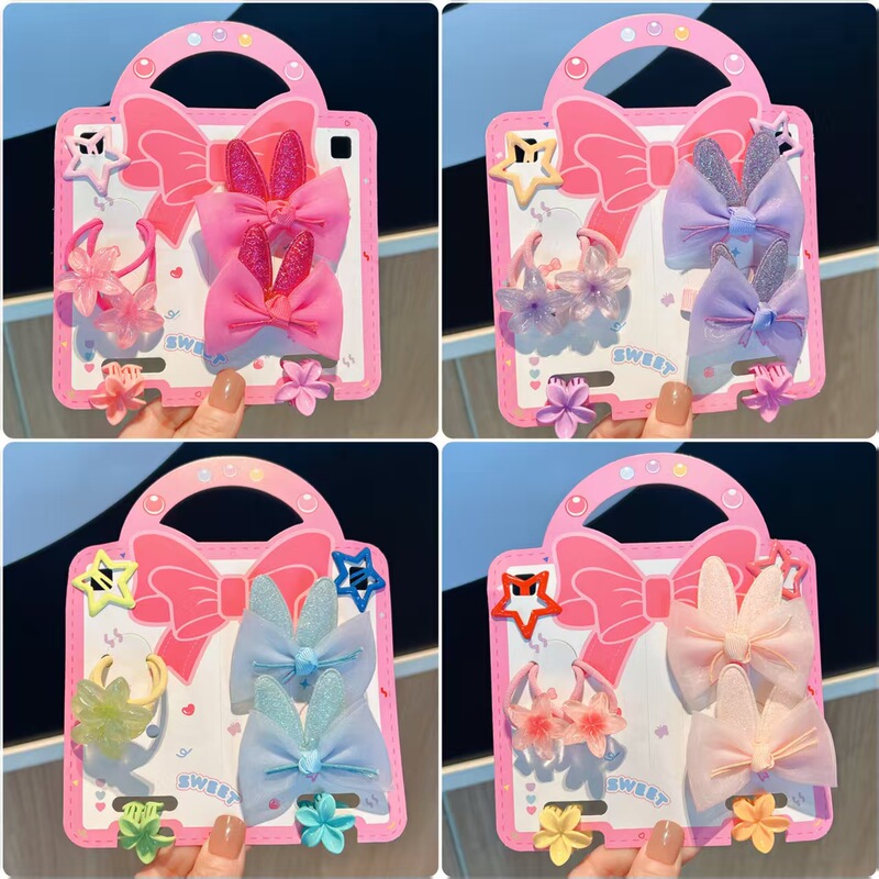 New Foreign Trade Colorful Bow Hair Clips for Children, Small Hair Ties, Flower Hairpins, Hair Accessories Wholesale New Foreign Trade Colorful Bow Hair Clips for Children, Small Hair Ties, Flower Hairpins, Hair Accessories Wholesale