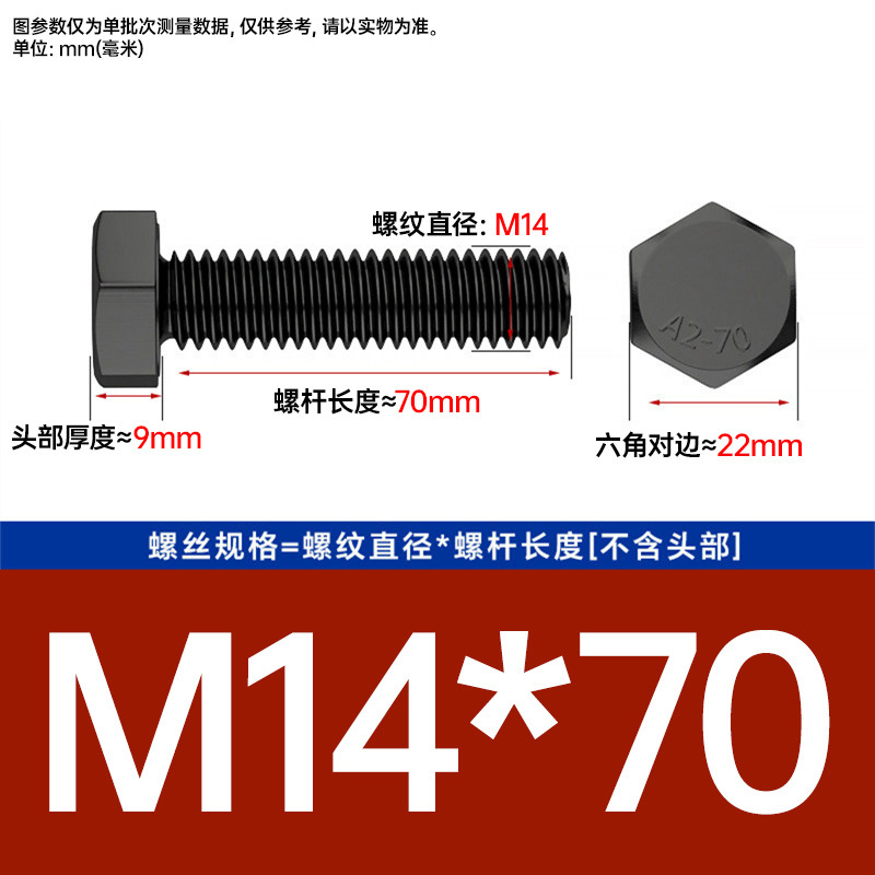 Болт шестигранный Johnson M14x70