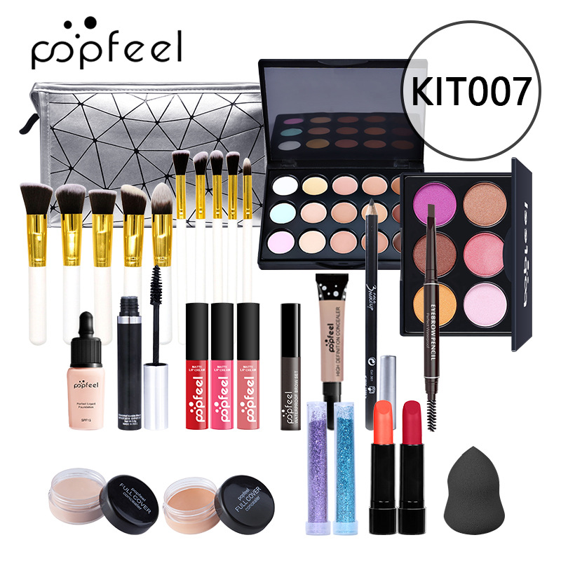 1000g Weight Makeup Set Type Of Cosmetics Paste Material Multicolor Pattern Elegant, Glam, Punk Style Elegant Glam Punk Multicolor Paste Makeup Set 10