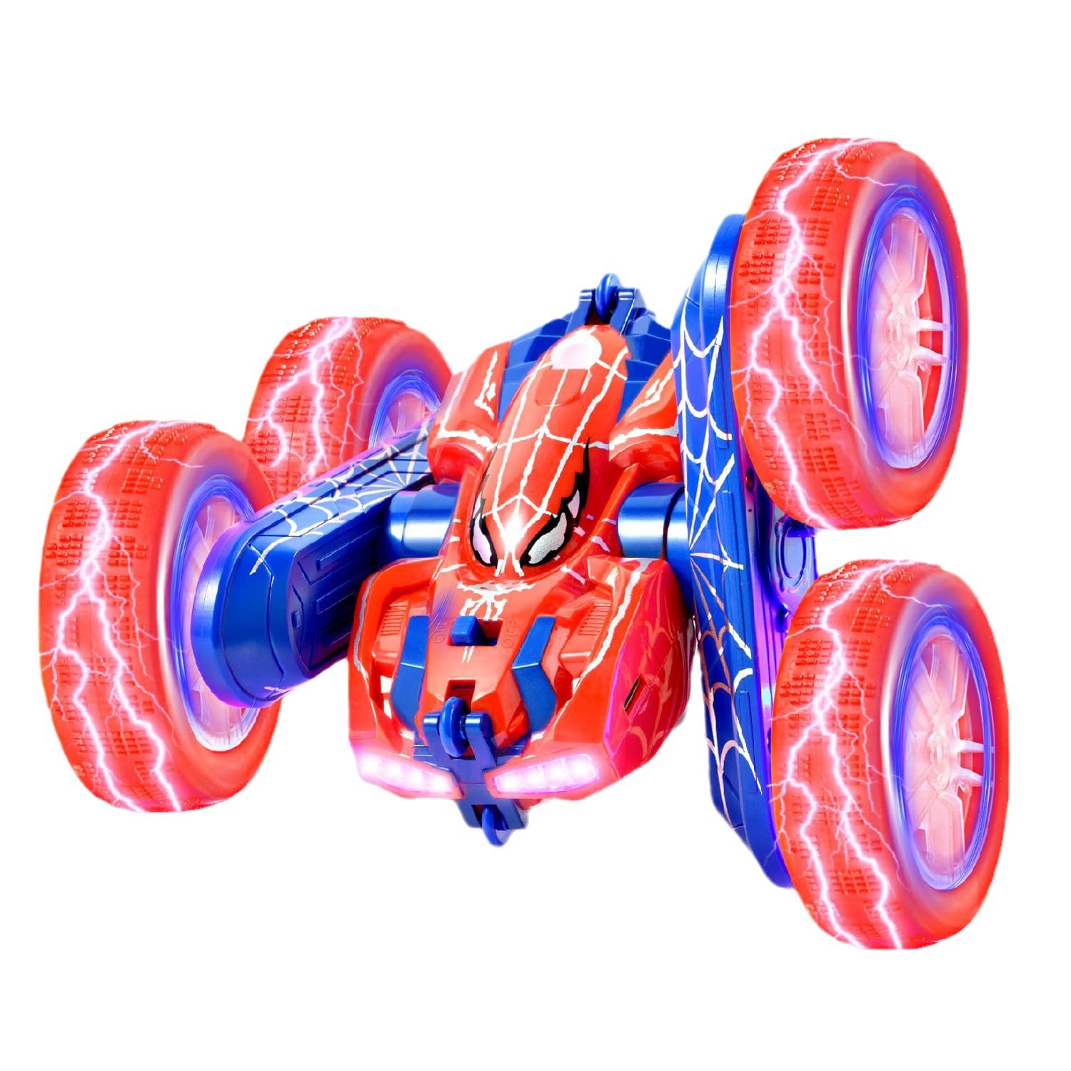 Cross-Border Doppelseitiges Spider Drift Stunt 2.4G Licht mit Spray Fernbedienung Schwingarm Spielzeugauto_voghion.com