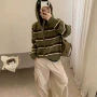 新款撞色秋冬连帽上衣