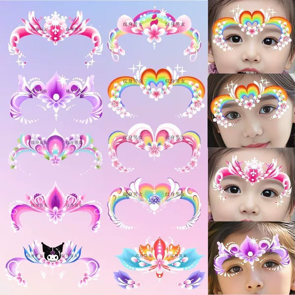 Z418 [Ten Sets] Park forehead painted stickers