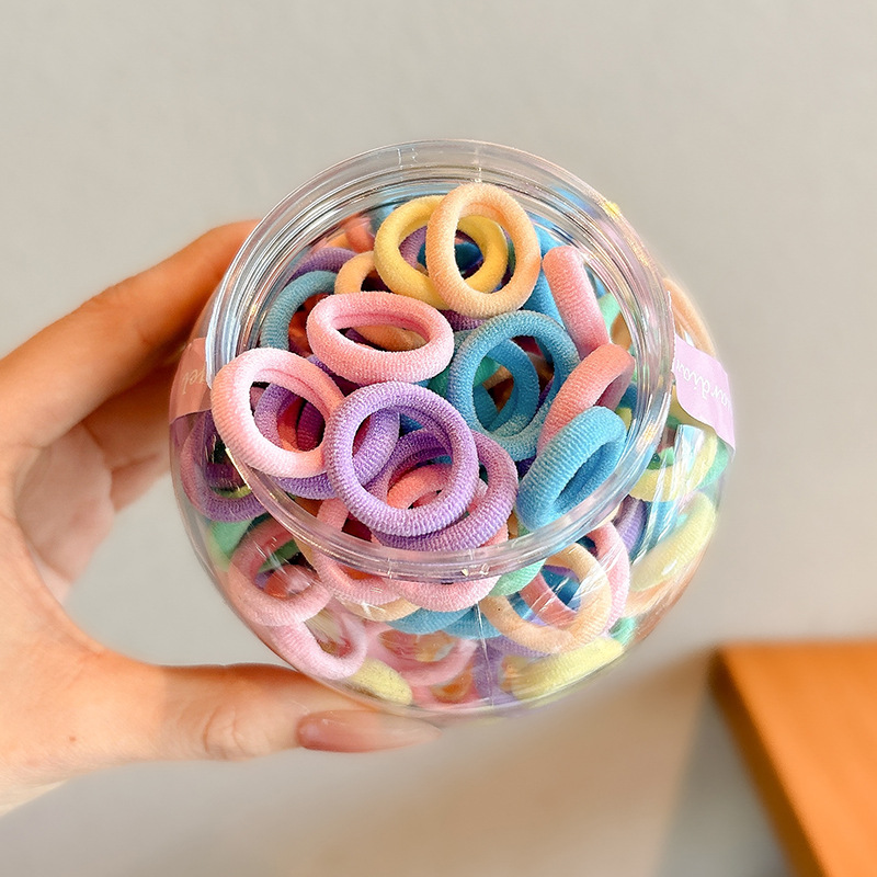 Pequeña banda de goma disponible negra para las mujeres, alta banda de goma elástico y durable, Banda del pelo, Banda del pelo para las muchachas