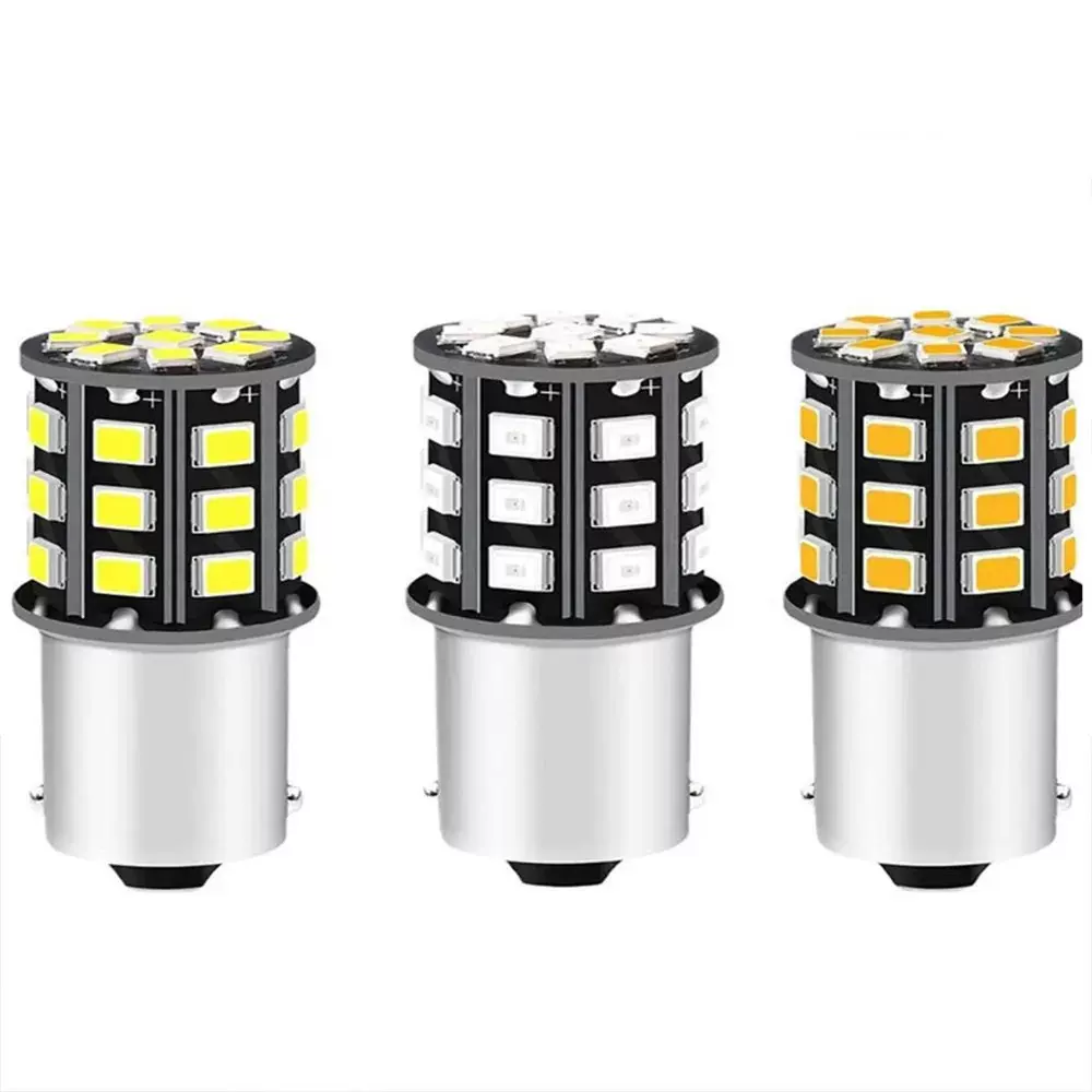 汽车 1156 2835 33smd超亮33led倒车灯泡转向灯S25单触点尾灯白色