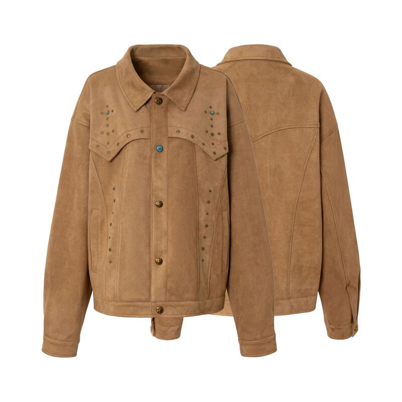 Wholate American Style 26 Spring Western Retro Niche Suede Lapel Jacket Loose Casual Jacket for Men 26W16 Wholate American Style 26 Spring Western Retro Niche Suede Lapel Jacket Loose Casual Jacket for Men 26W16