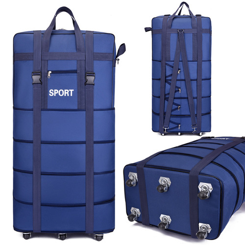 跨境航空托运包折叠打工行李包大容量超大背包收纳袋行李袋带滑轮