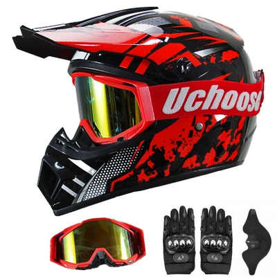 Motorcycle Safety Supplies – helmet, off-road helmet, suitable - bright-red-storm-s