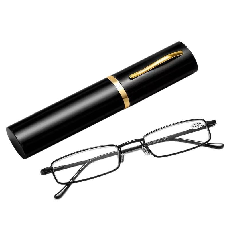 2025新型ファッション老眼鏡男女ミニ携帯小筆筒ハイビジョンファッション超軽量老人老眼鏡|undefined