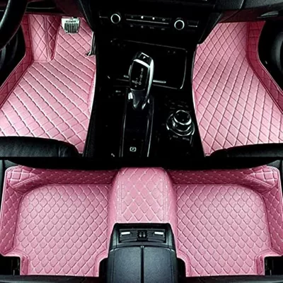 color matching car mat – Modelə uyğun ayaqaltı - specific-model-year-notes-or-message-customer-service-pink-single-layer-diamond-lattice