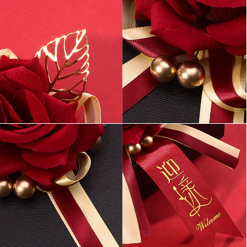 Boda ramillete familia boda dama de honor suministros novio novia creativo conjunto completo no flor dama simulación placket