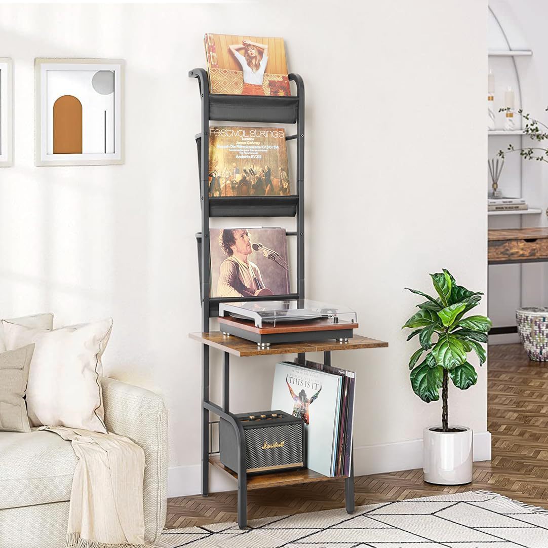 American Retro Multi-Layer Vinyl Record Storage Rack Vertical Record Player Cd Storage Rack Amazon Disc Storage Rack