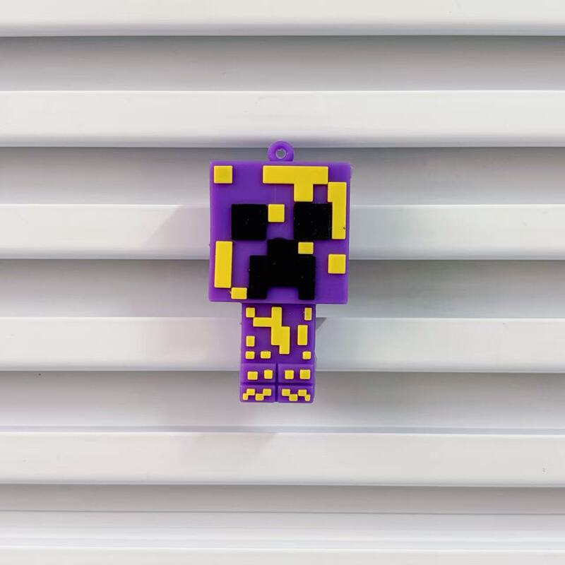 クリエイティブな売れ筋の Minecraft 周辺機器 Minecraft キーホルダー スクールバッグ ペンダント 漫画バッグ ペンダント 人形|undefined