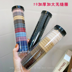 韓國ins 簡約頭繩橡皮筋女扎頭高彈力耐用加粗無接縫網紅少女發圈