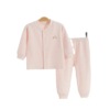 Children's set for new born, winter cotton autumn pijama, thermal underwear, 0-1-2 years