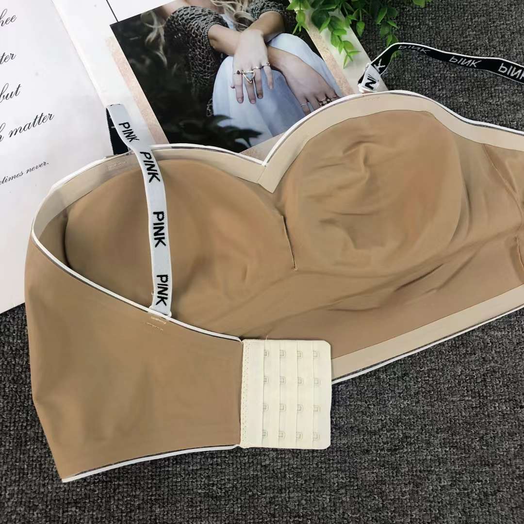 Nuevo brillante de verano sin marcas cómodas tazas ropa interior sexy desnuda sensación de bra invisible contra el pecho bra anti-caída