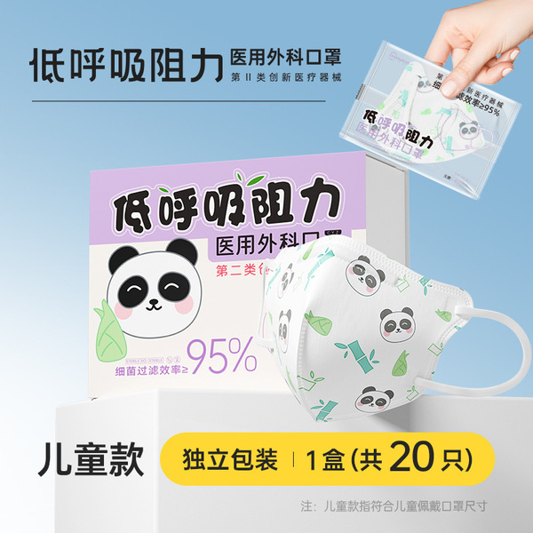 Respiratory children's cartoon disposable three dimensional…