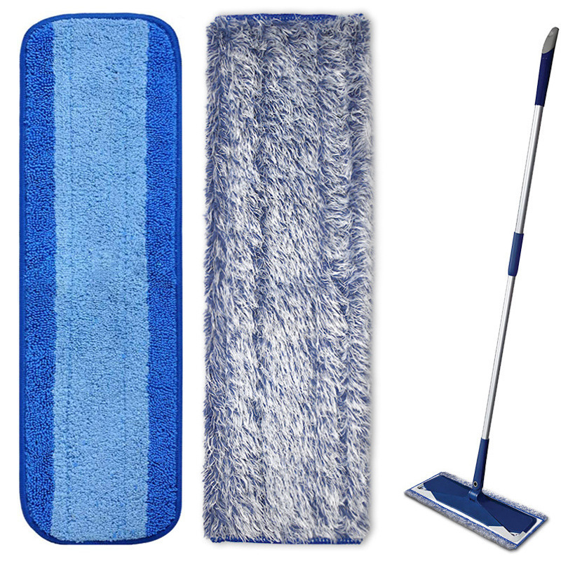 Compatible with Bona Mop Cloth Replacement, Blue Striped Cleaning Cloth, Reusable Microfiber Mop Pad