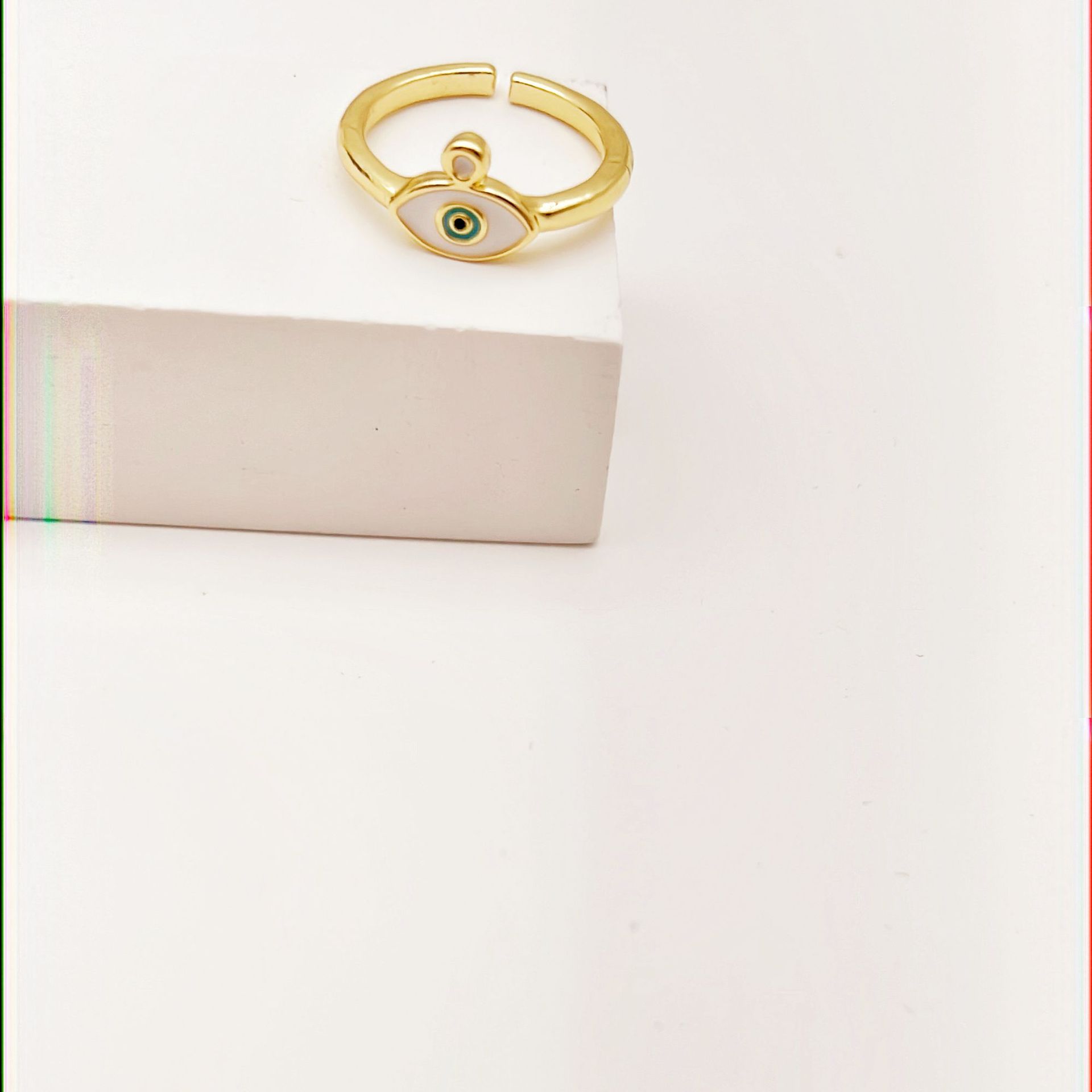 INS Style Devilu0027S Eye Alloy Plating Womenu0027S Open Ring 1 Piece
