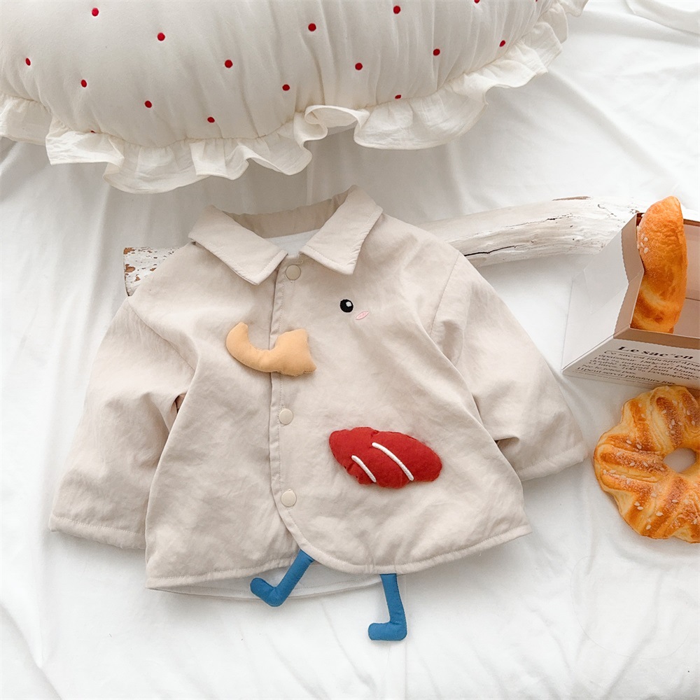 Traje de otoño e invierno para bebés, abrigo grueso y cálido, ropa de invierno acolchada, lindo y súper lindo, ropa de salida para bebés de 1 a 3 años