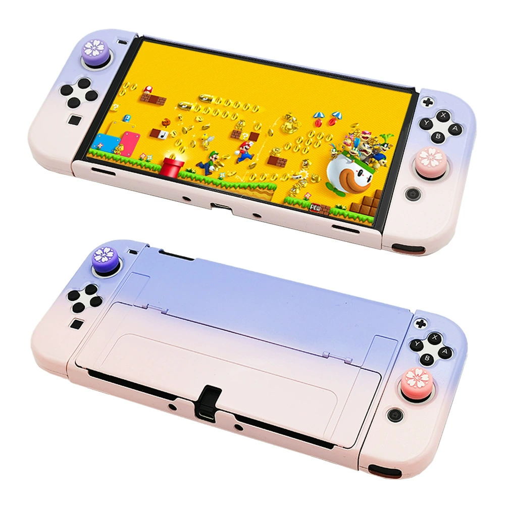 Nintendo Switch OLED градиентный полностью контракт NS OLED скин с сенсорной глюттерной печатью чехол