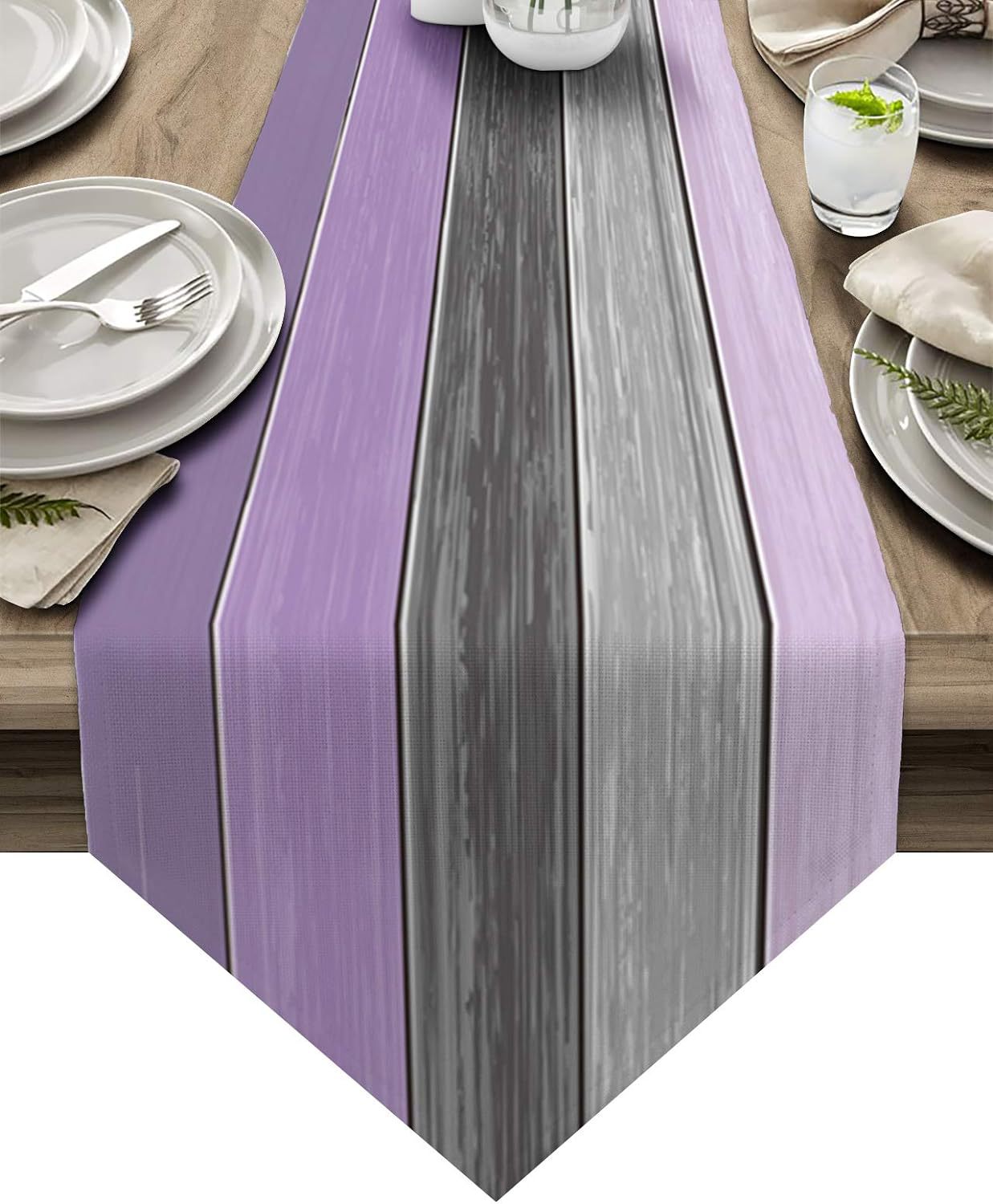 Transfronterizo 2024 Amazon nuevo estilo retrógrado triángulo lino tabla bandeja de mesa mesa comedor bandeja de té image 10