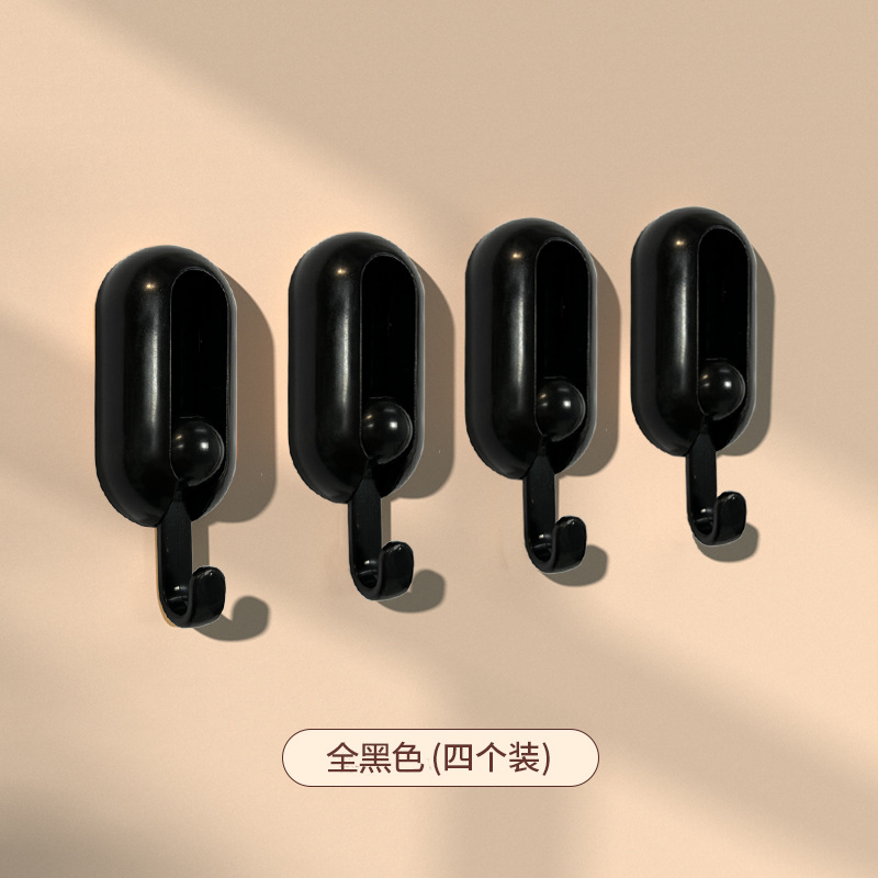En stock gancho giratorio creativo 2023 gancho pegajoso fuerte detrás de la puerta de soporte de carga sin costuras adhesivo pasillo percha al por mayor