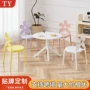 叠放幼儿园家用定制靠背椅