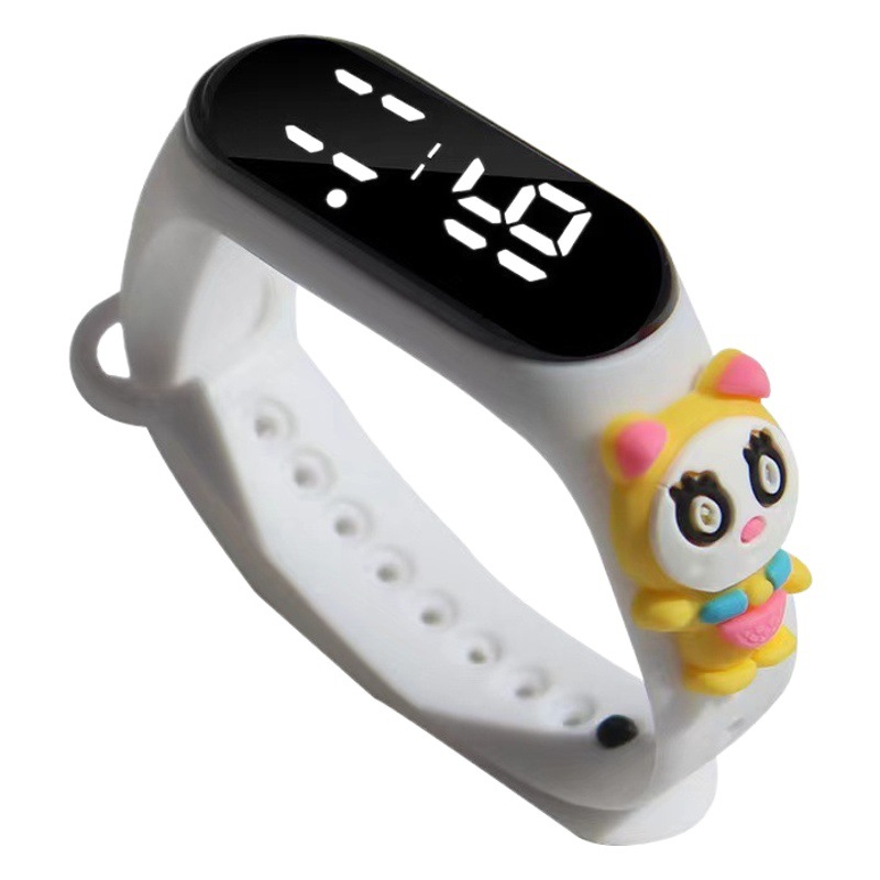 Reloj de muñeca Reloj electrónico de anime Crayon Shin-chan Reloj de escuela primaria de jardín de infantes led a prueba de agua