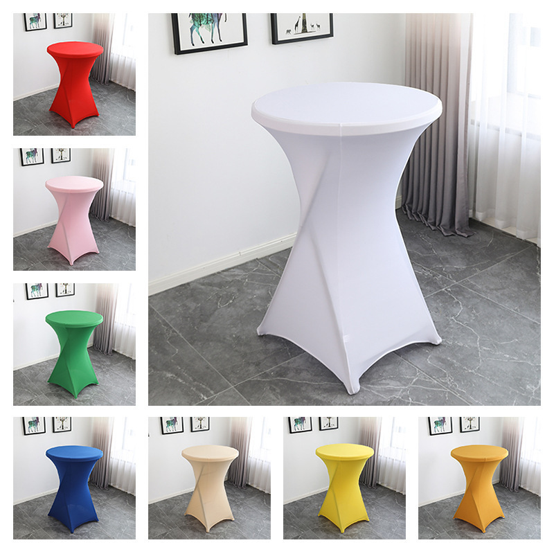Funda Elástica para Mesa de Cóctel Redonda de Poliéster, Decorativo, para Hoteles y Fiestas