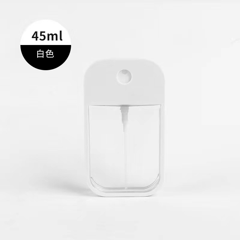 Botella de dispensación de perfume con gancho de silicona a presión portátil Botella de dispensación de alcohol Botella de rociado con tarjeta de botella vacía